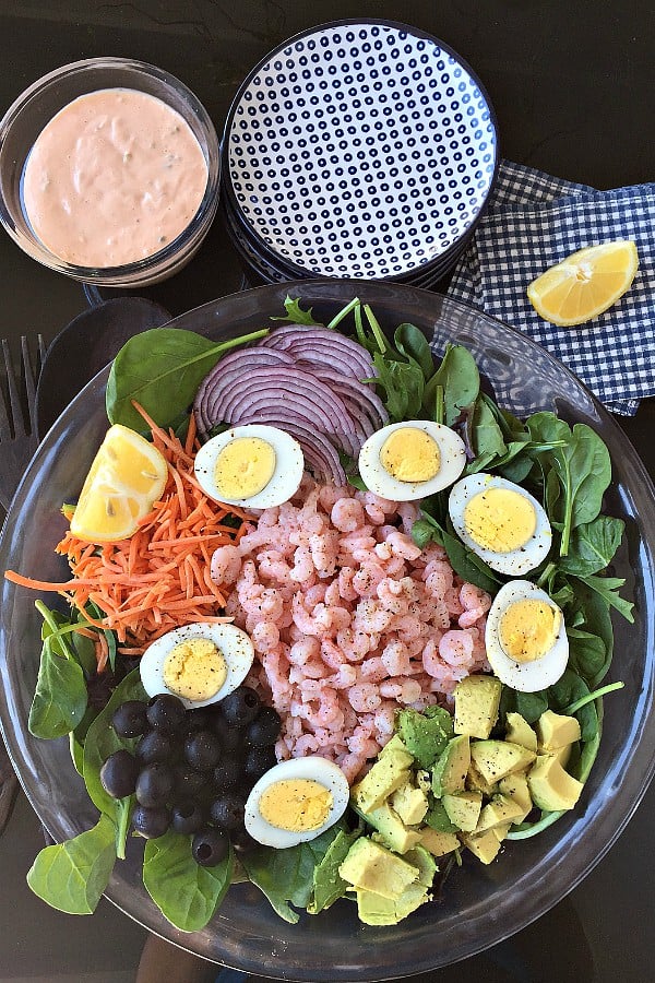 Classic Shrimp Salad with Thousand Island Dressing