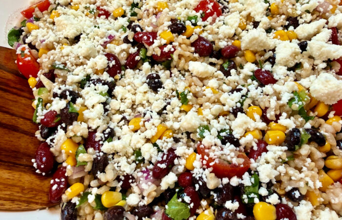 serving Mexican Rice Salad