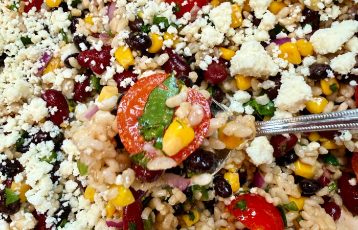 a bite of mexican salad