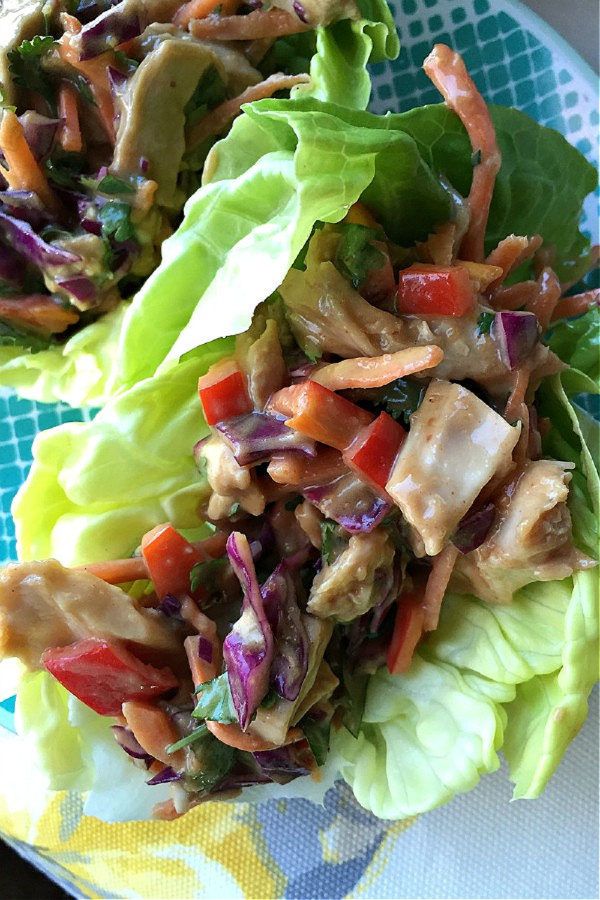 a crunchy lettuce wrap