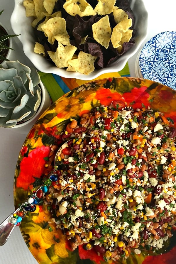 mexican bean and rice dip