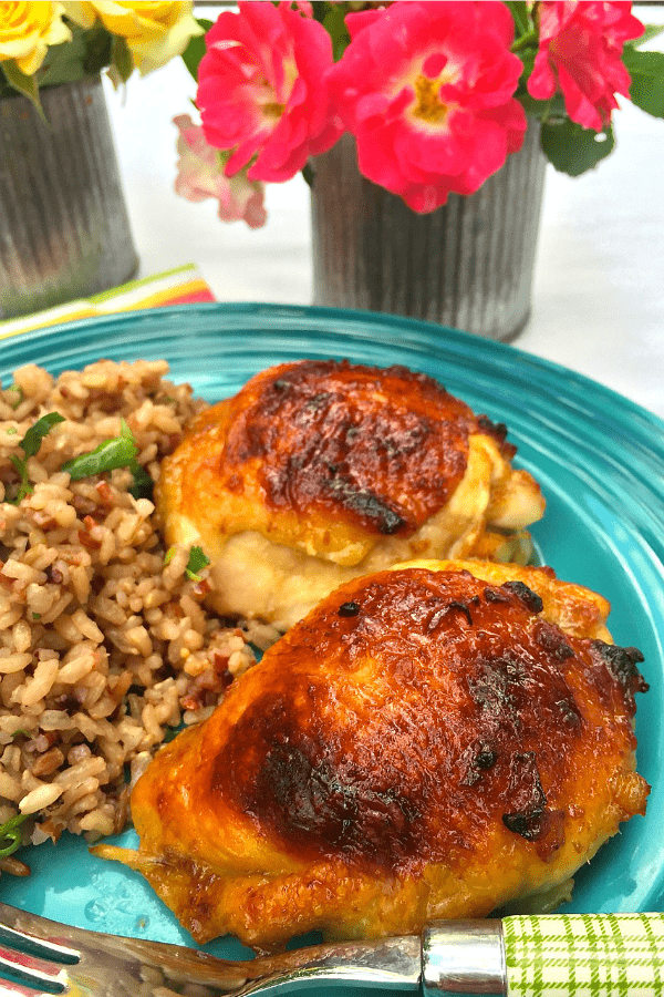 Apricot-Glazed Chicken Thighs