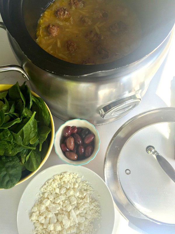 Slow Cooker Mediterranean Meatball Soup