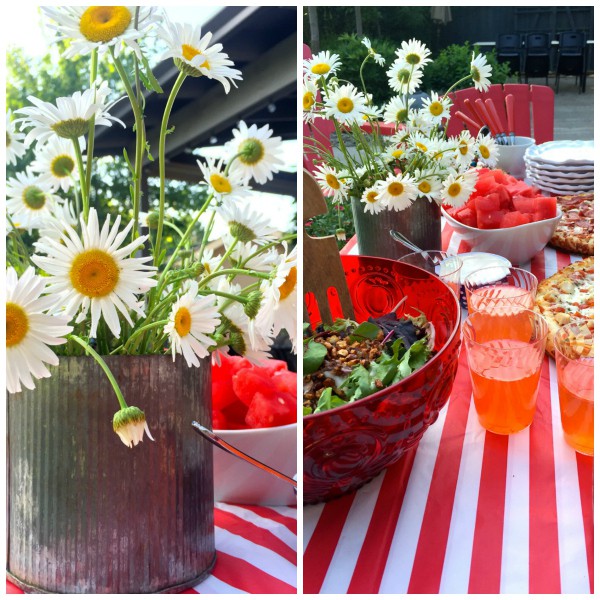 Summer Pizza Party with Easy Strawberry Lemonade