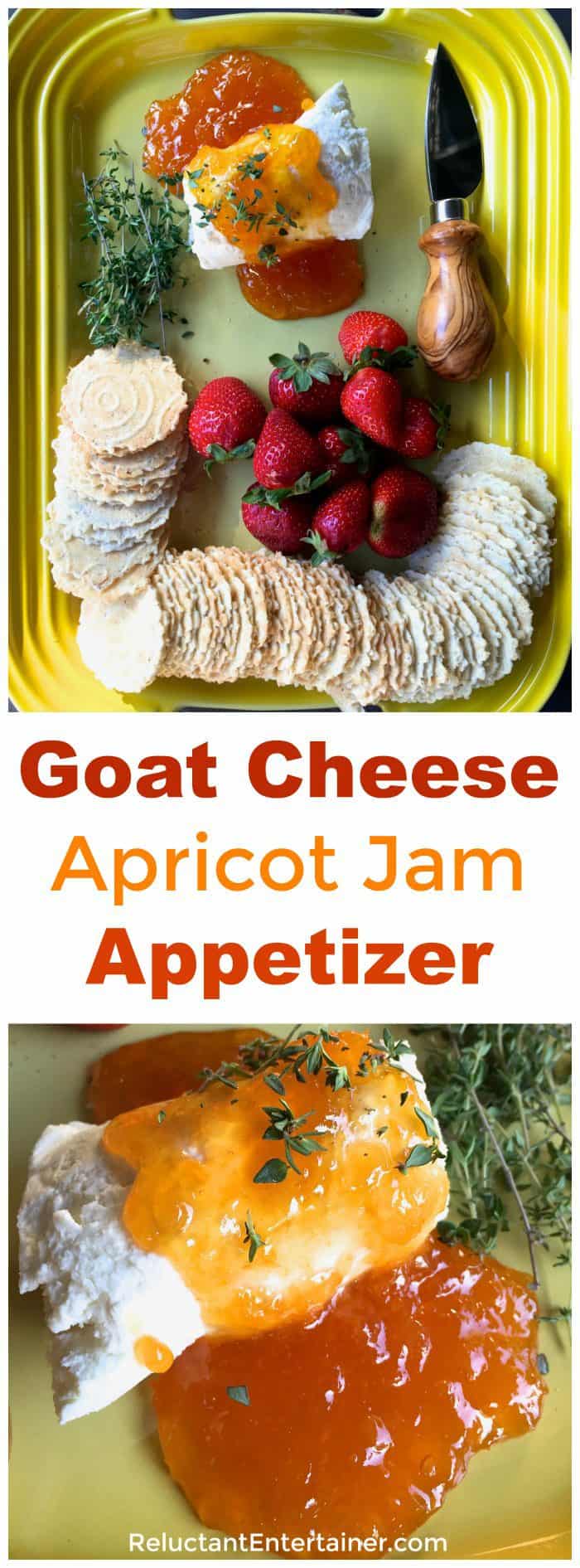 Goat Cheese Apricot Jam Appetizer