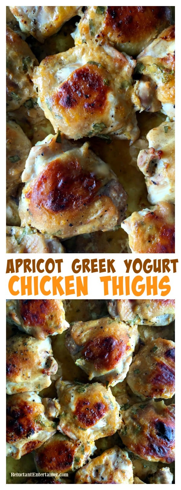 Apricot Greek Yogurt Chicken Thighs Reluctant Entertainer