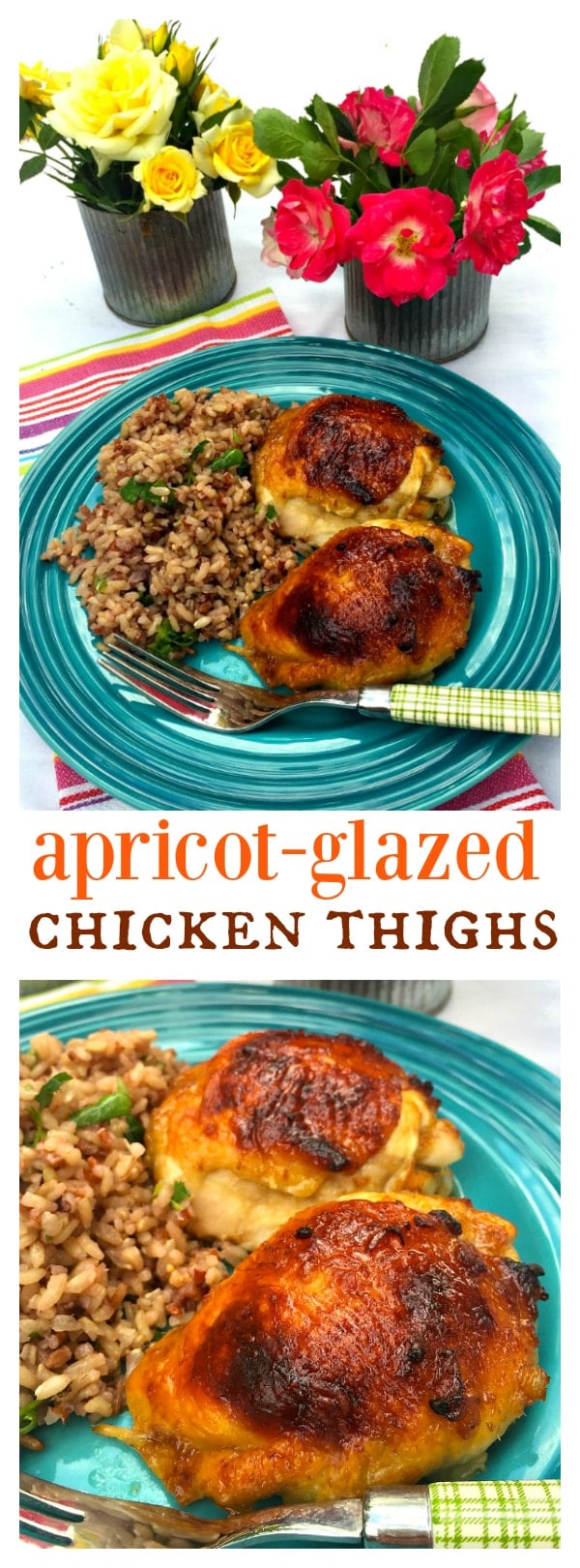 Apricot-Glazed Chicken Thighs