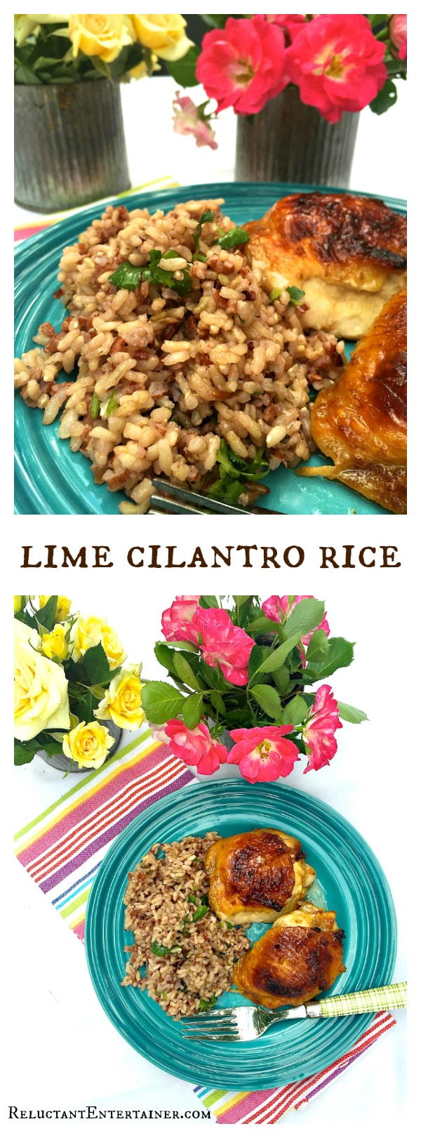 Lime Cilantro Rice for easy summer entertaining