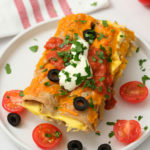 2 breakfast enchiladas