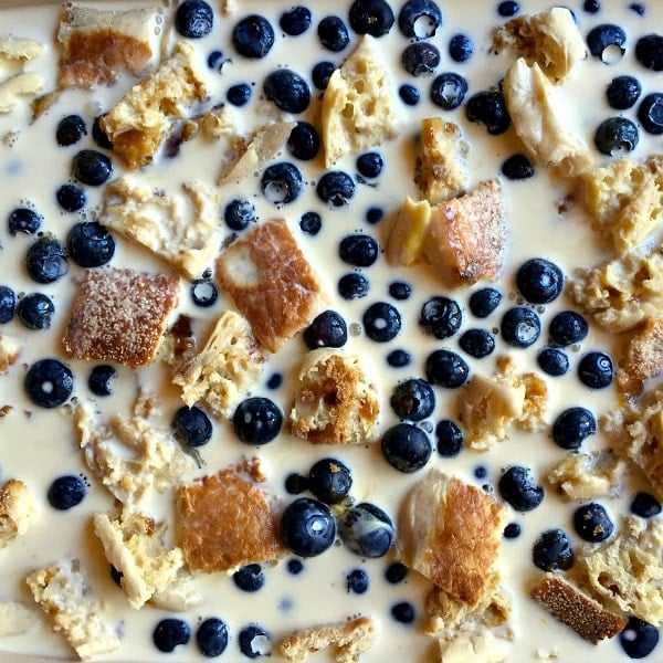 Blueberry Salted Caramel French Toast Casserole