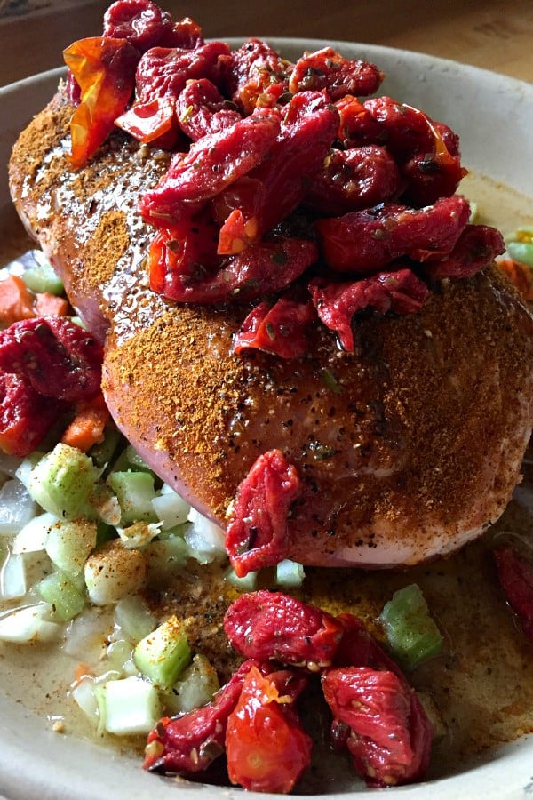 Pork Roast with Cherry Tomatoes