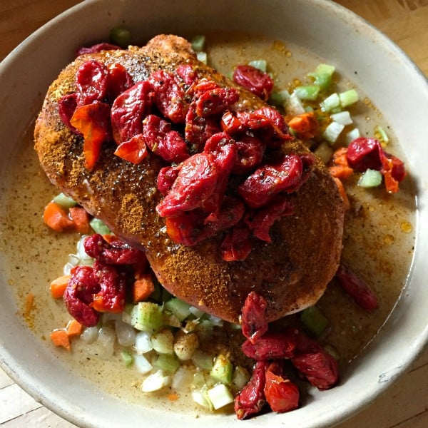 Pork Roast with Cherry Tomatoes