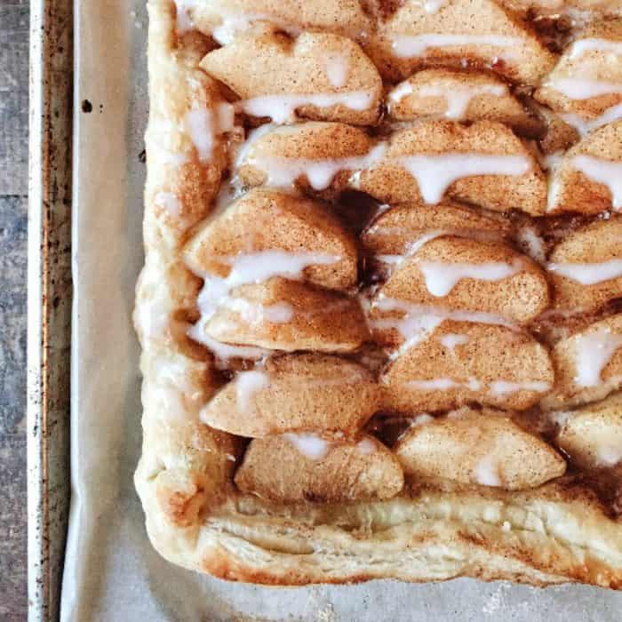 easy best peach tart