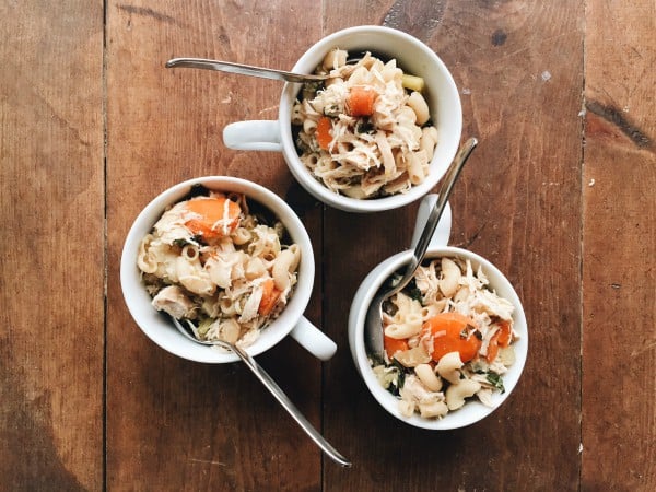 3 cups of Elbow Macaroni Chicken Noodle Soup