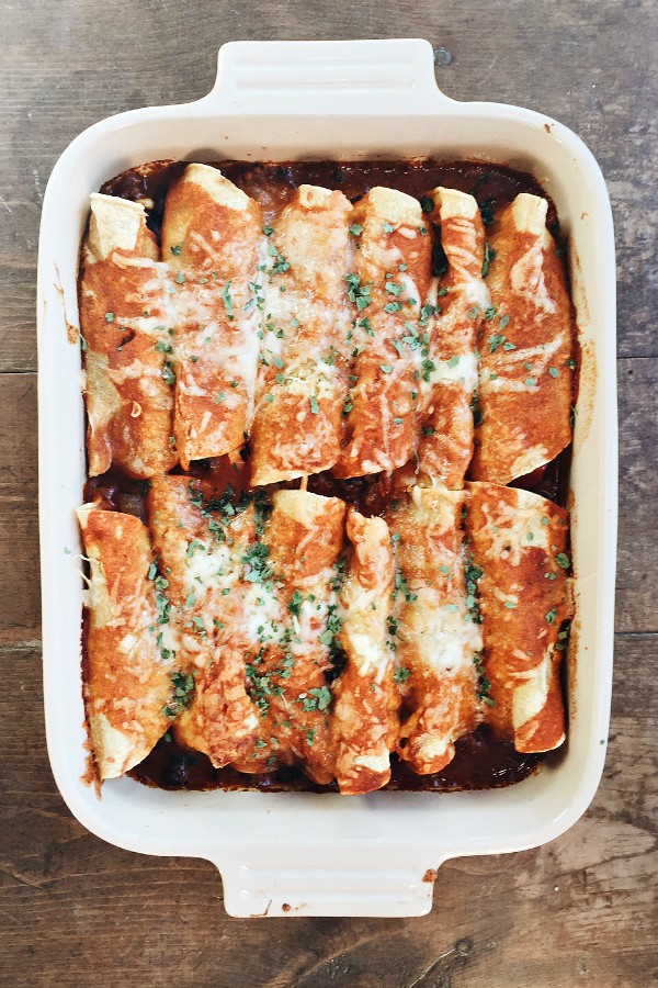 Black Bean Vegetarian Enchiladas