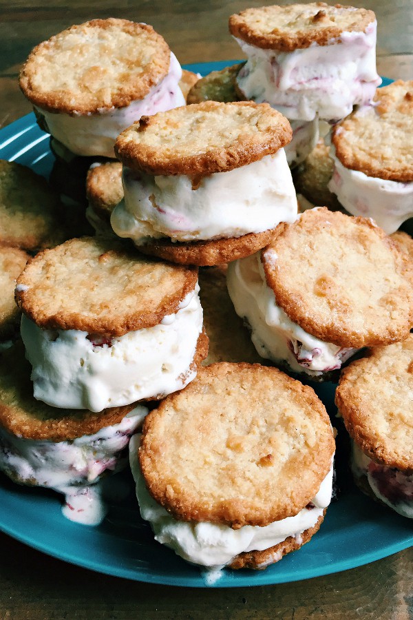 marionberry ice cream sandwiches
