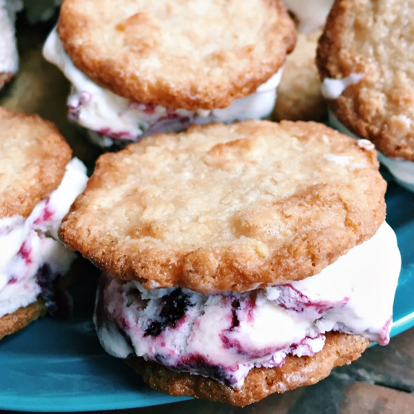 Marionberry Ice Cream Sandwiches