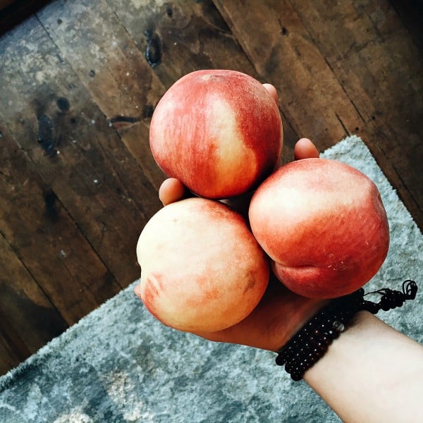 Best Peach Tart - white peaches