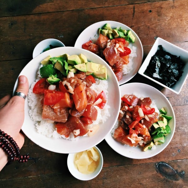 Jasmine Rice Poke Bowls