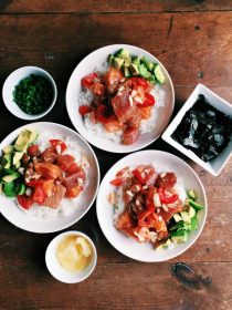 Jasmine Rice Poke Bowls