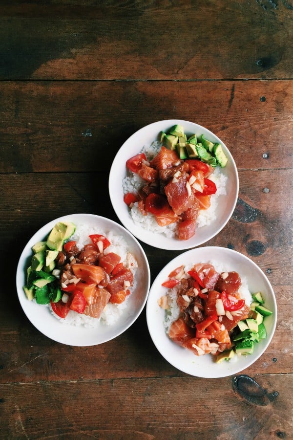 Jasmine Rice Poke Bowls