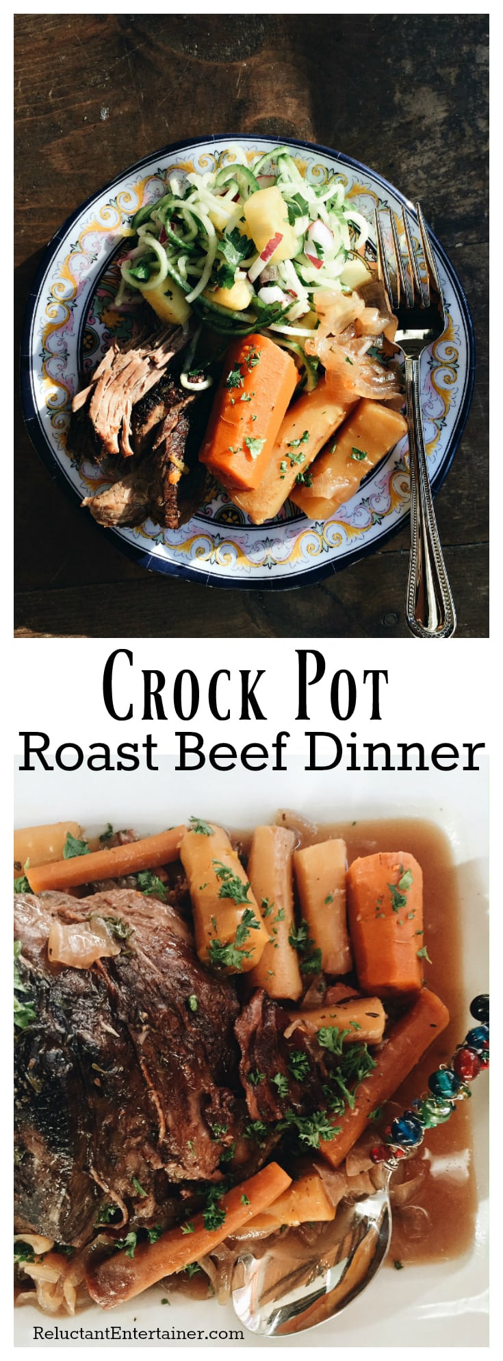 Crock Pot Rump Roast - Reluctant Entertainer