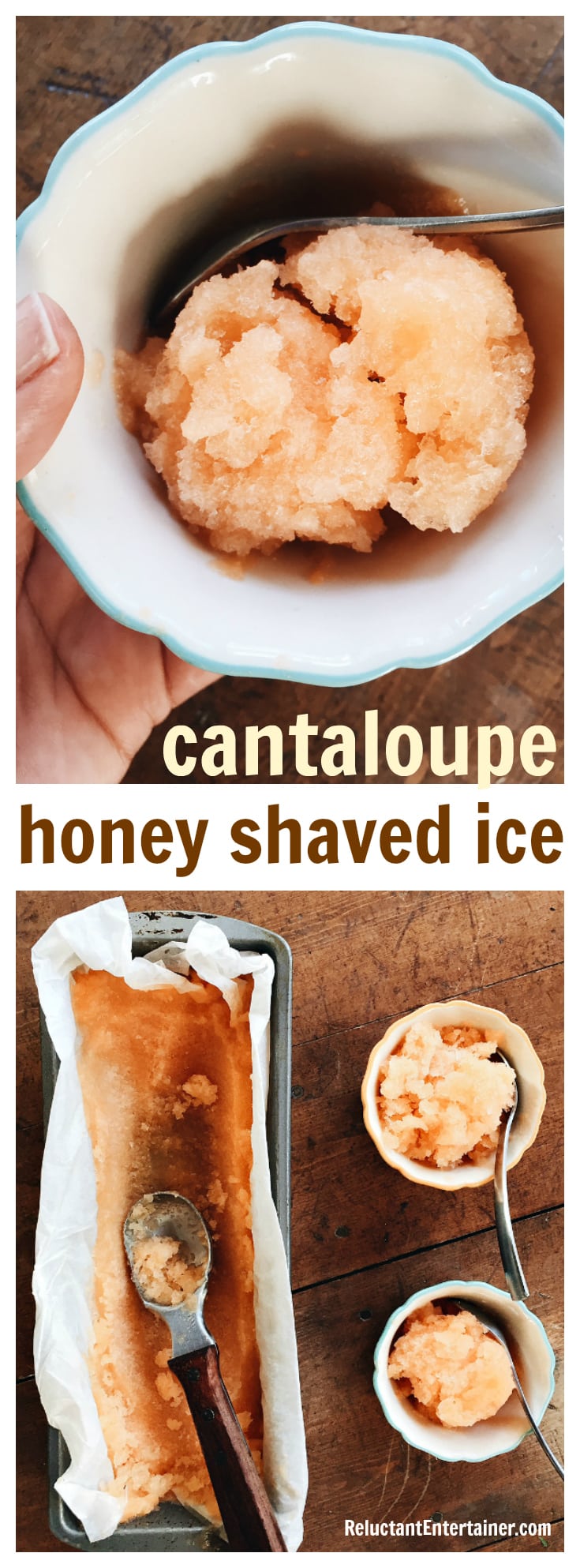 Cantaloupe Honey Shaved Ice