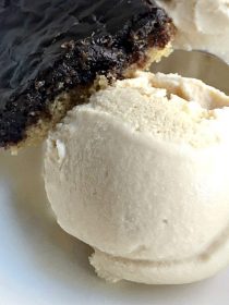 Old-Fashioned Homemade Vanilla Ice Cream recipe (Millie's recipe), is the perfect dessert to serve to a large group in summertime!