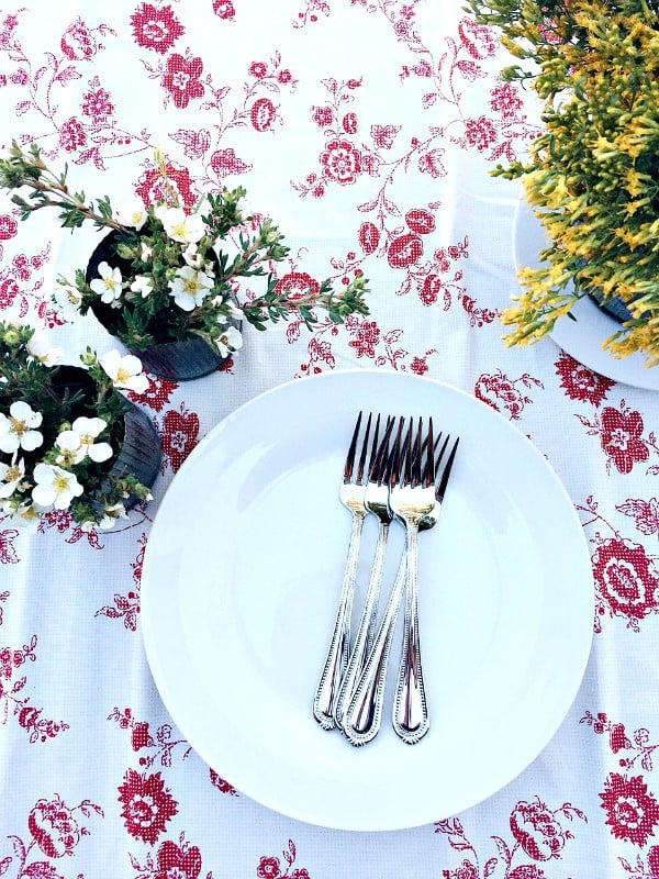 Old-Fashioned Homemade Vanilla Ice Cream - table