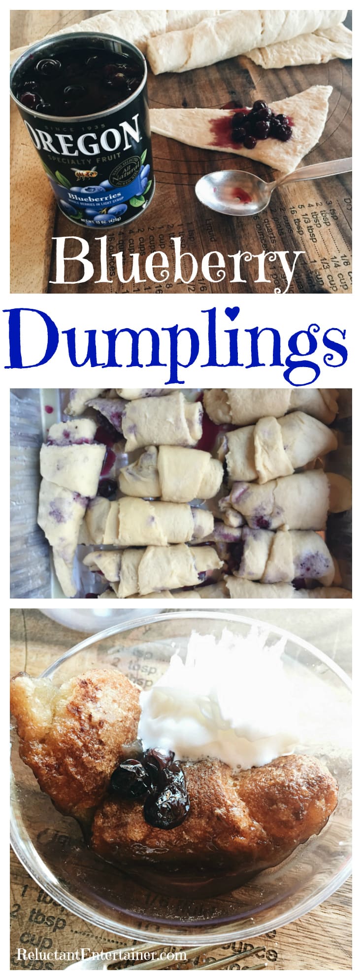 Blueberry Dumplings Recipe Reluctant Entertainer