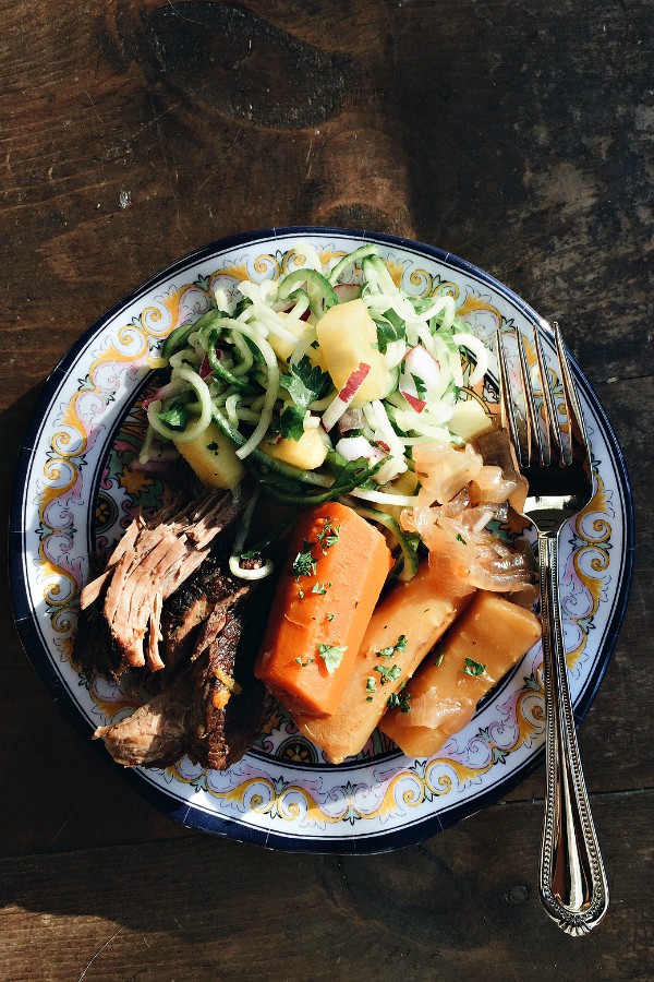 Crock Pot Roast Beef Dinner - Reluctant Entertainer