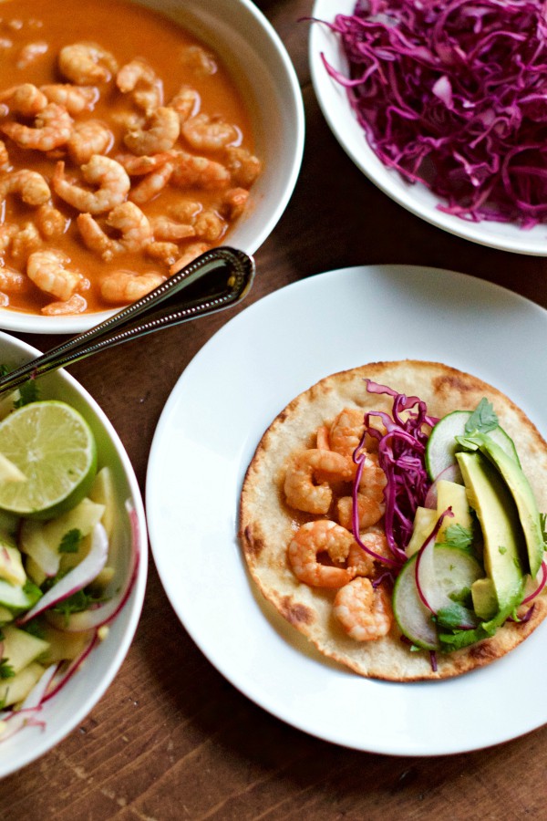 Thai Chili Lime Shrimp Tacos