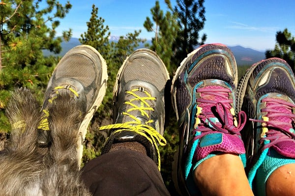 Hiking with siggi's yogurt breakfast