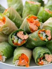 delicious Salmon Spring Rolls