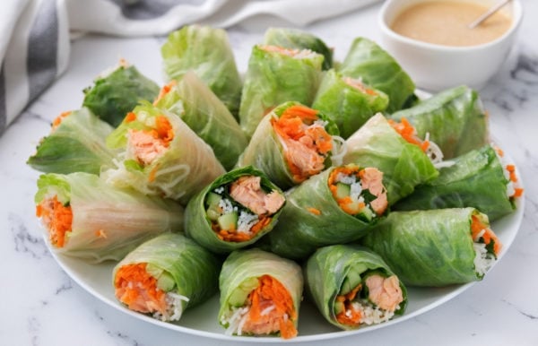 Salmon Spring Rolls Recipe