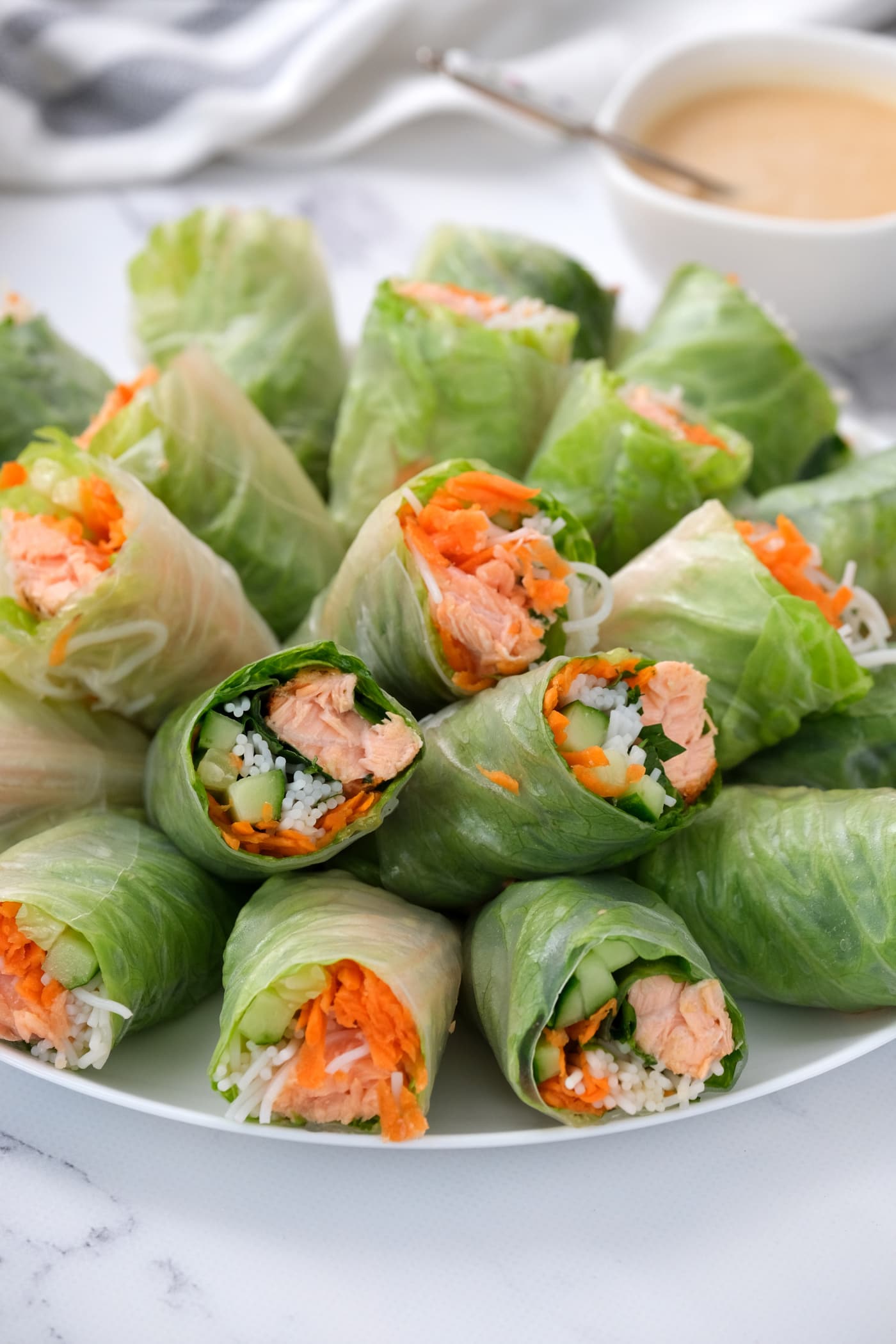 Vegetable Spring Rolls Recipe With Dipping Sauce - Delicious Table