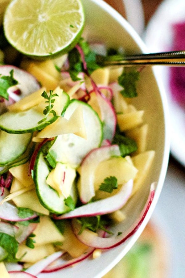 cucumber mango salad