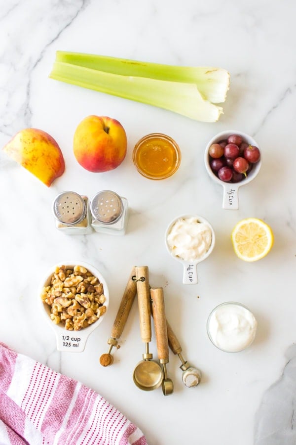 peach waldorf salad ingredients