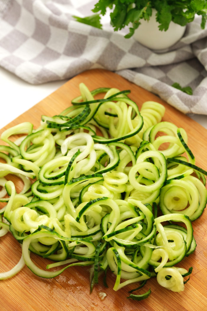 Spiralized Cucumbers