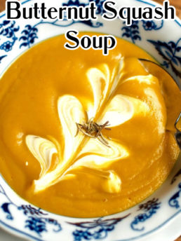 Butternut Squash Rosemary Soup