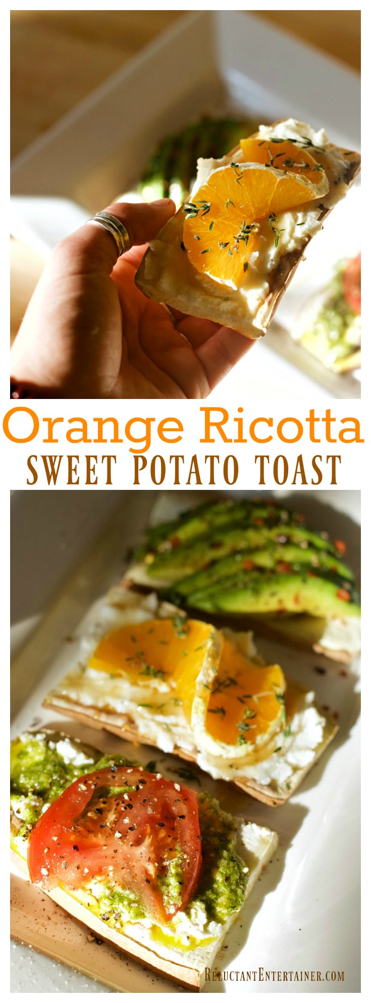 Orange Ricotta Sweet Potato Toast
