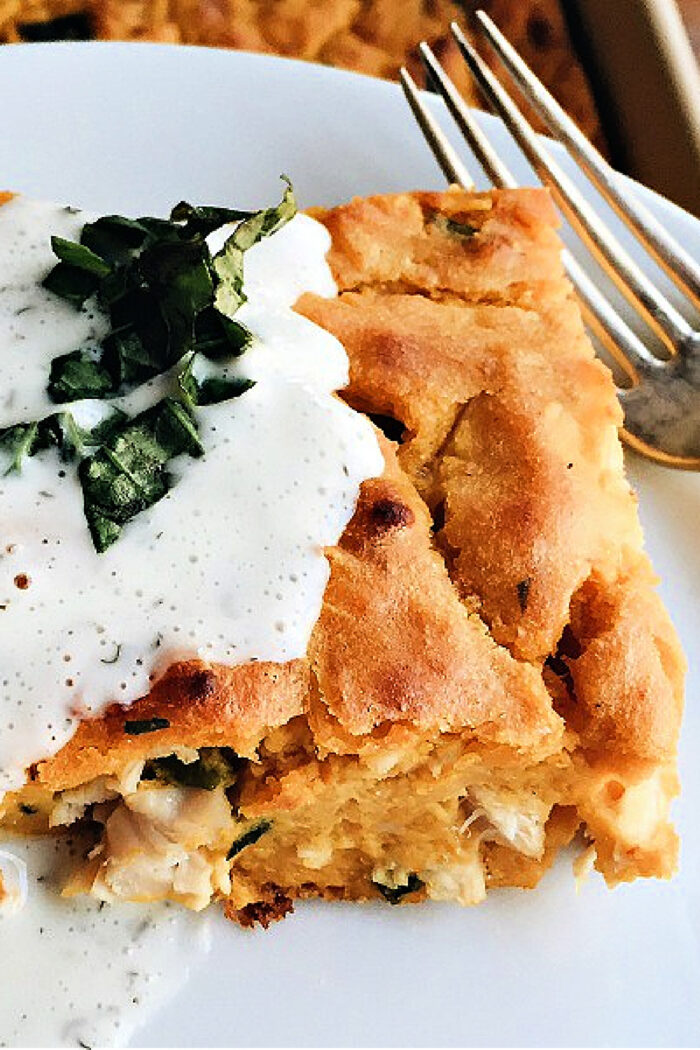 serving of pumpkin bake