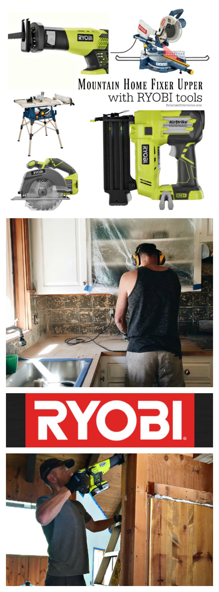 Mountain Home Fixer Upper with Ryobi Tools at ReluctantEntertainer.com