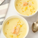 corn chowder with leftover salmon