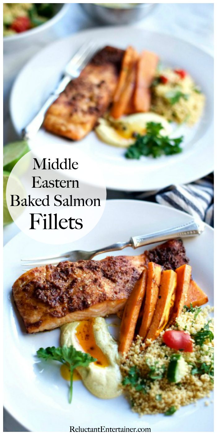 Middle-Eastern Baked Salmon Fillets Recipe
