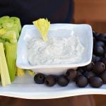 Holiday Cilantro Chive Greek Yogurt Dip at ReluctantEntertainer.com