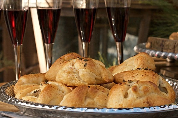 Duck Liver Mousse Crescents Appetizer