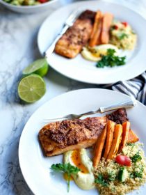 Middle-Eastern Baked Salmon Fillets