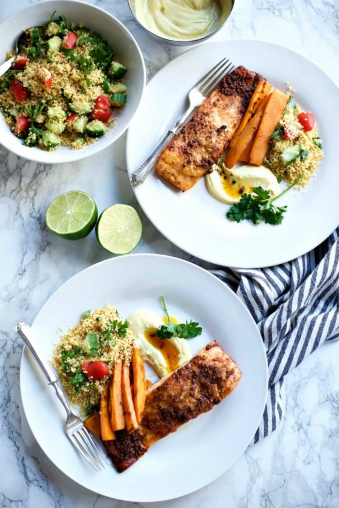 BEST Middle-Eastern Baked Salmon Fillets