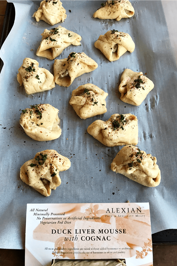 Duck Liver Mousse Crescents Recipe